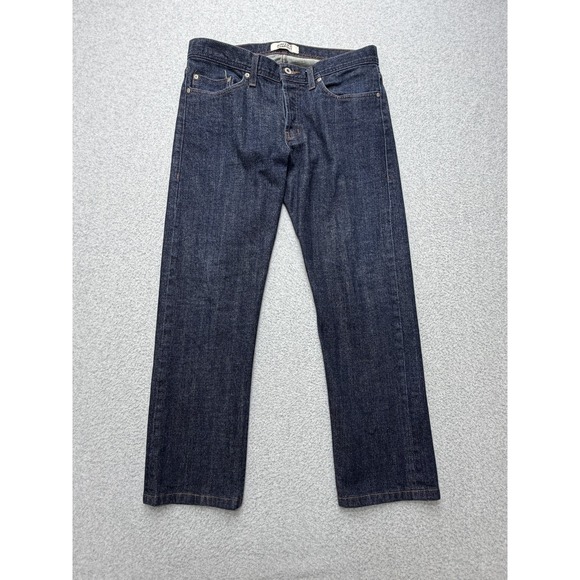 Naked & Famous Weird Guy Jeans Mens 34x30 Blue Stretch Selvedge Tapered Denim